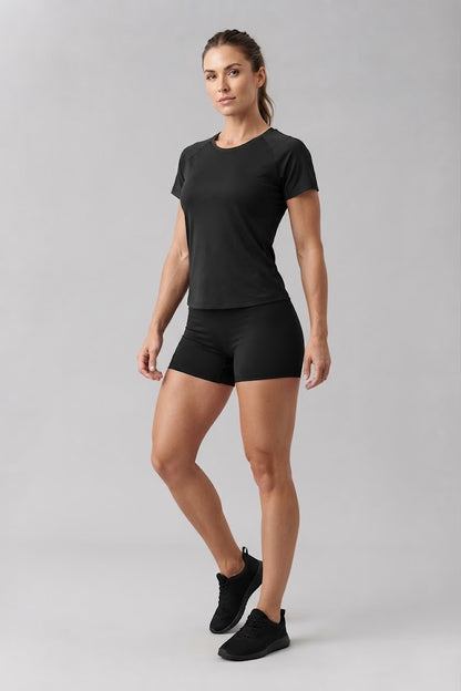 Promo 4x3 Combo Mujer (Remera+musculosa+short+calza negra)