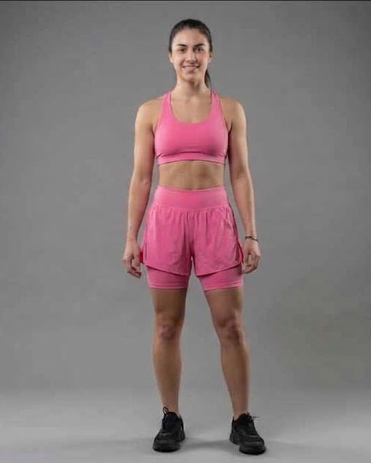 short con calza de mujer